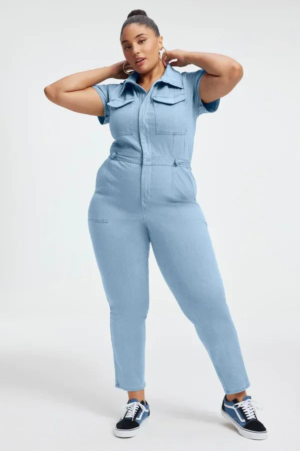 👧Skinny Denim Jumpsuit