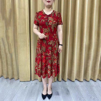 Women's Graceful Floral Printed Dress