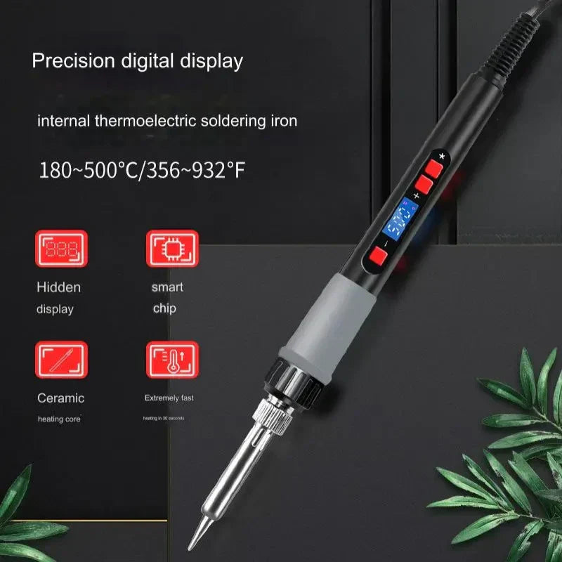 Digital Display Adjustable Temperature Soldering Iron Set