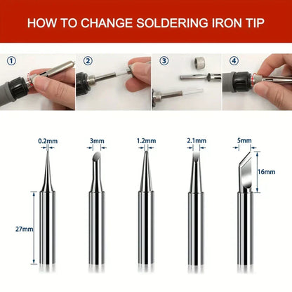 Digital Display Adjustable Temperature Soldering Iron Set